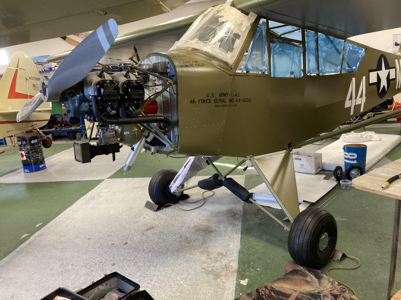 1944 Piper L-4J Grasshopper Restoration progress!